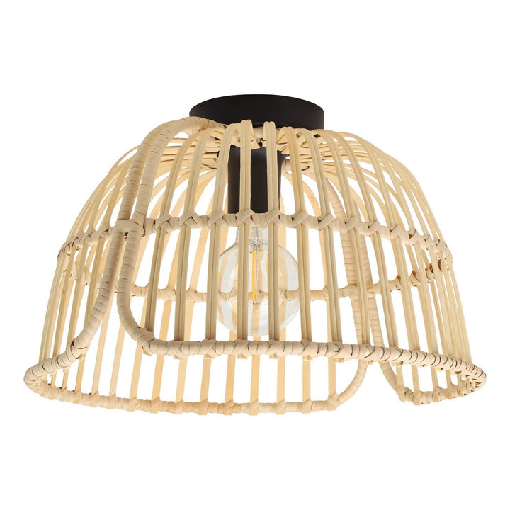 Eglo Canada - 43872A - One Light Semi-Ceiling Mount - Glyneath - Black