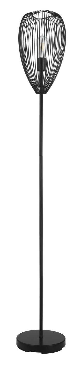 Clevedon One Light Floor Lamp in Black Eglo Canada