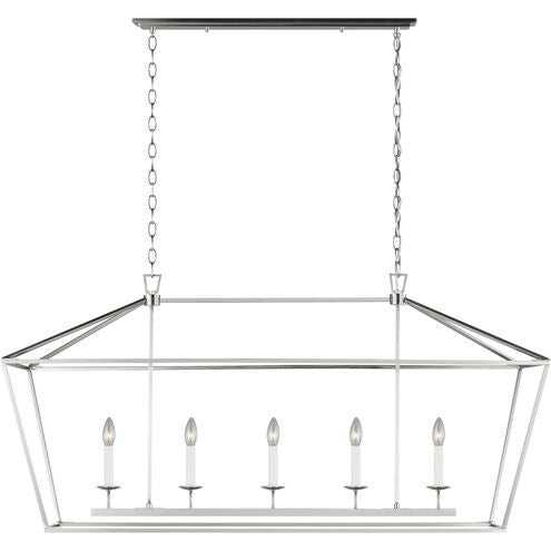 Visual Comfort Studio Canada - 6692605-962 - Five Light Linear Chandelier - Dianna - Brushed Nickel