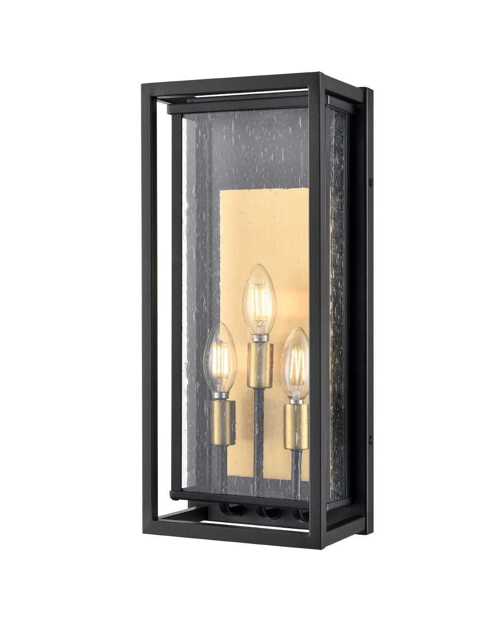 DVI Canada - DVP32372BR+BK-SDY - Three Light Wall Sconce - Blackstone - Brass And Black