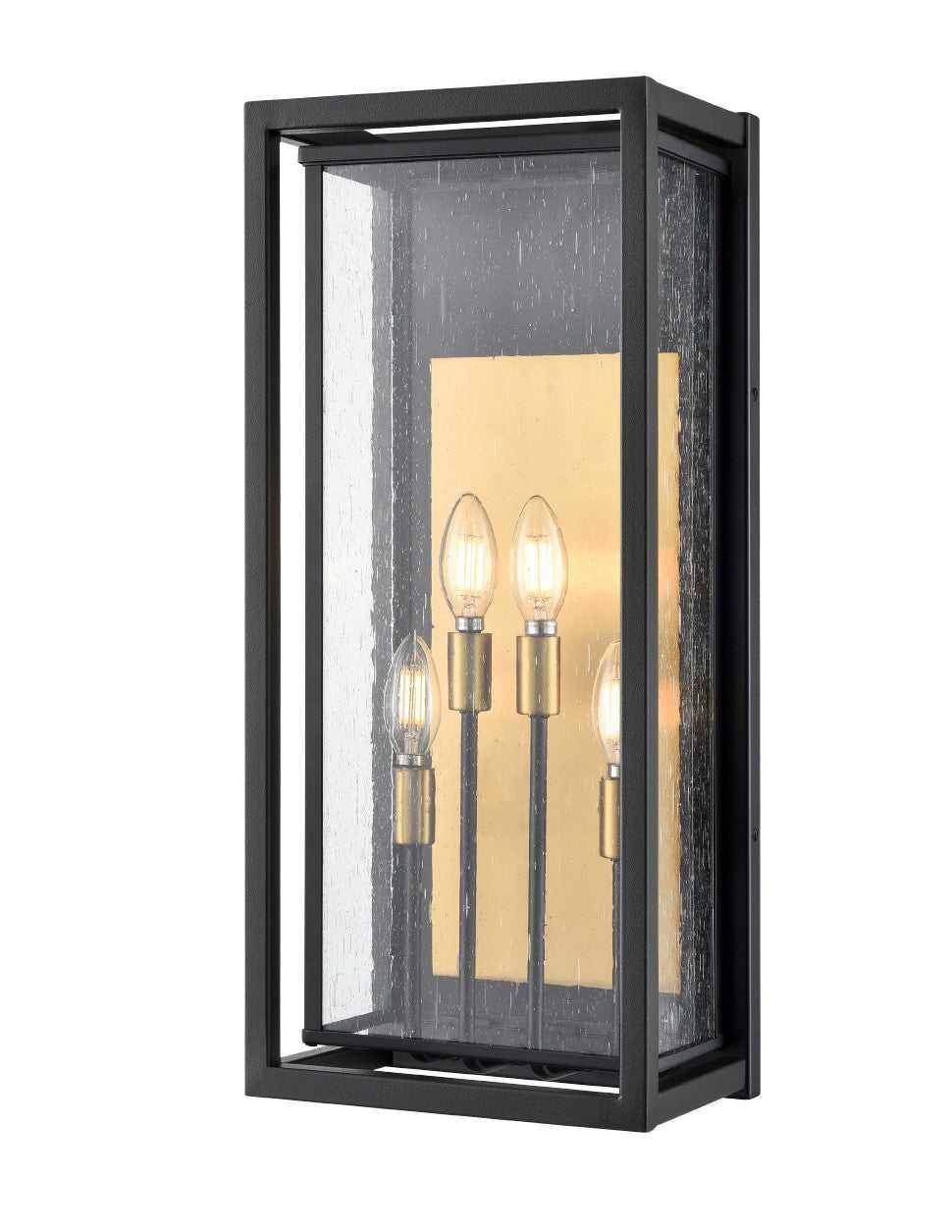 DVI Canada - DVP32373BR+BK-SDY - Four Light Wall Sconce - Blackstone - Brass And Black