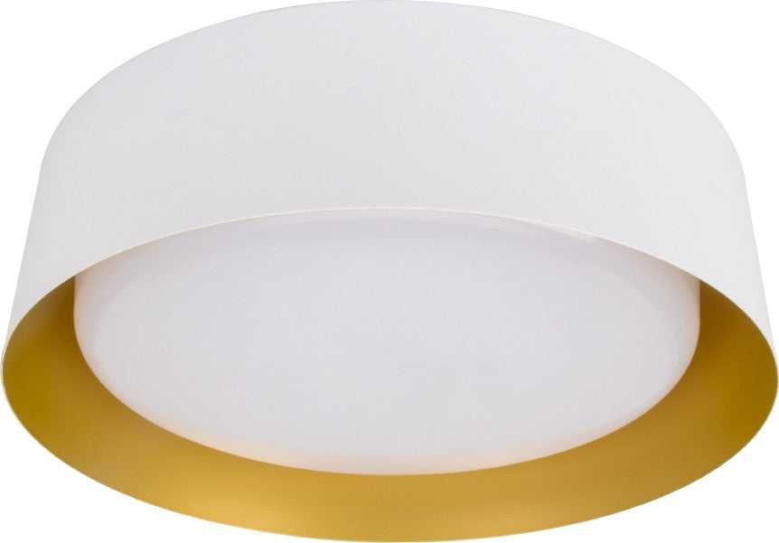 DVI Canada - DVP39938AG+MW-AO - LED Flush Mount - Yukon - Antique Gold And Matte White
