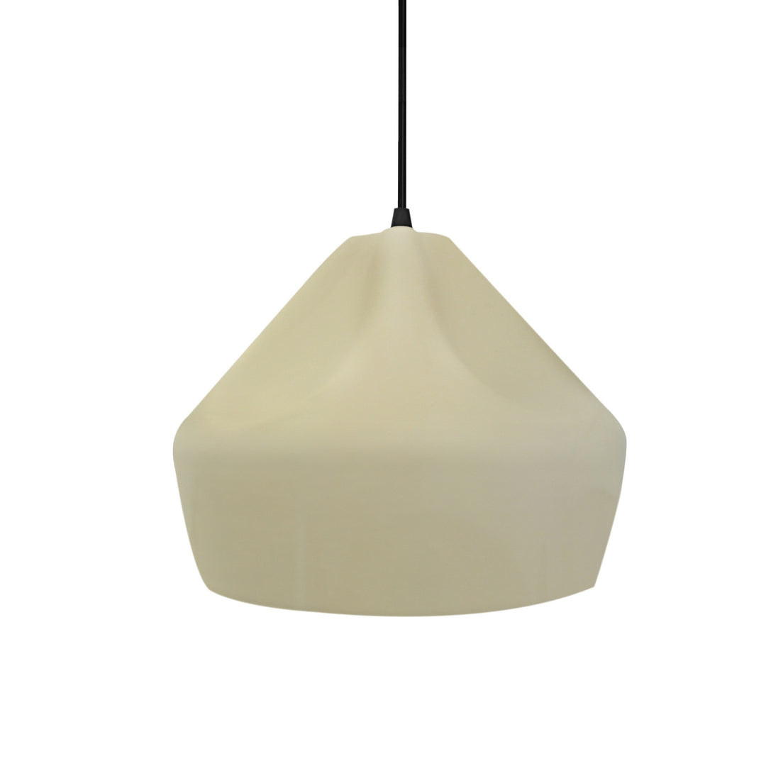 Justice Designs - CER-6590-VAN-MBLK-BKCD - One Light Pendant - Radiance Collection - Matte Black