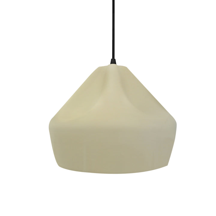 Justice Designs - CER-6590-VAN-MBLK-BKCD - One Light Pendant - Radiance Collection - Matte Black