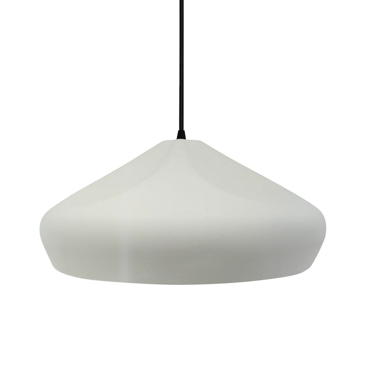 Justice Designs - CER-6595-MAT-MBLK-BKCD - One Light Pendant - Radiance Collection - Matte Black