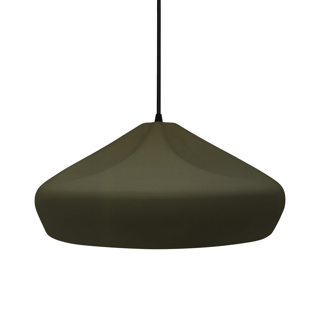 Justice Designs - CER-6595-MGRN-MBLK-BKCD - One Light Pendant - Radiance Collection - Matte Black