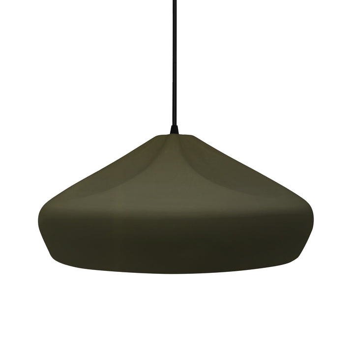 Justice Designs - CER-6595-MGRN-MBLK-BKCD - One Light Pendant - Radiance Collection - Matte Black