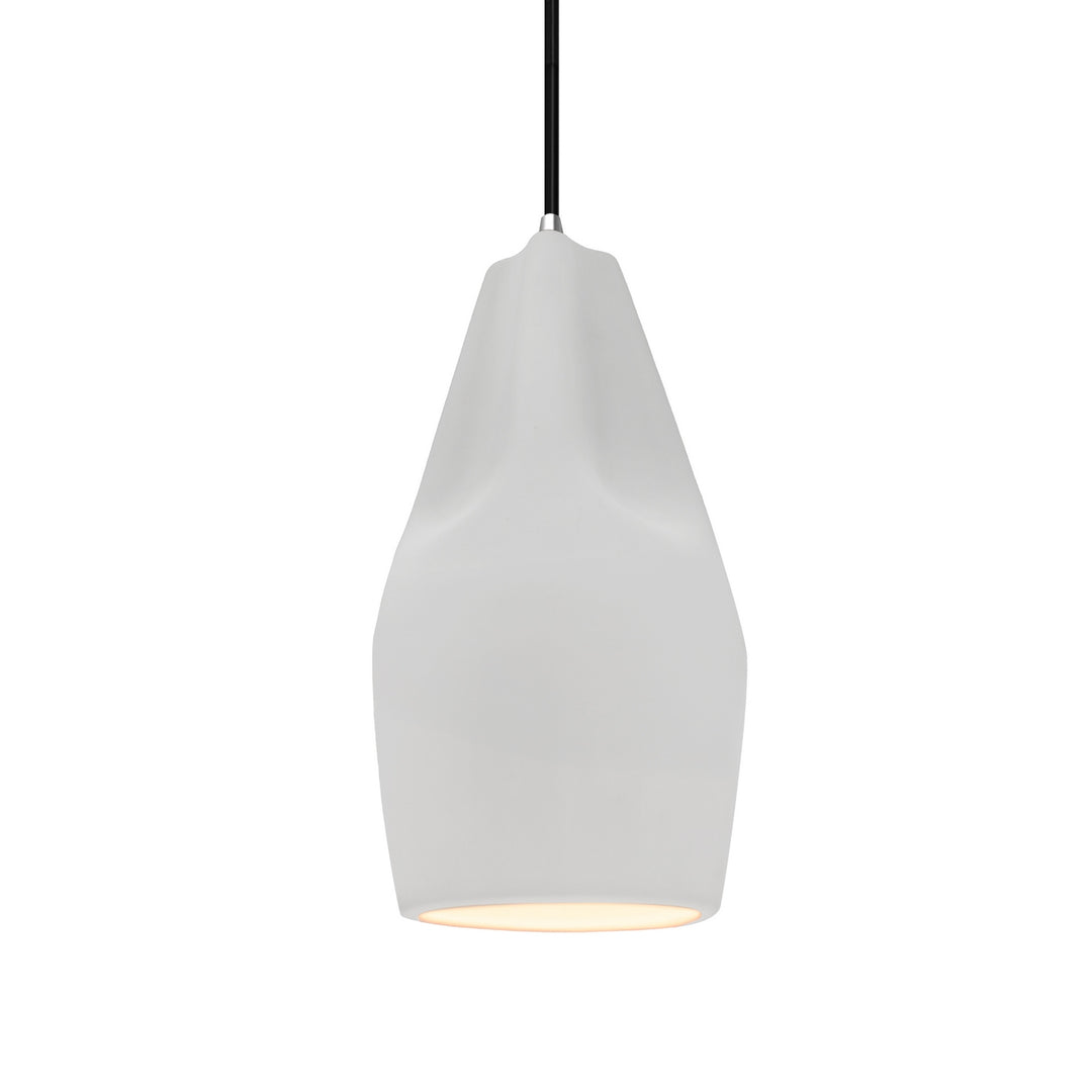 Justice Designs - CER-6597-BIS-CROM-BKCD - One Light Pendant - Radiance Collection - Polished Chrome