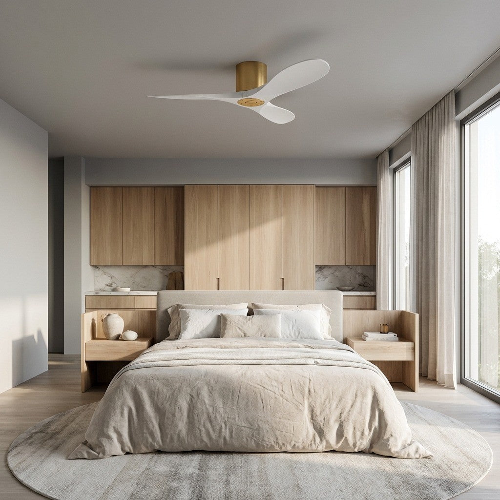 Visual Comfort Fan Canada - 3MAVHSM44BBSRZW - 44" Ceiling Fan - Maverick - Burnished Brass