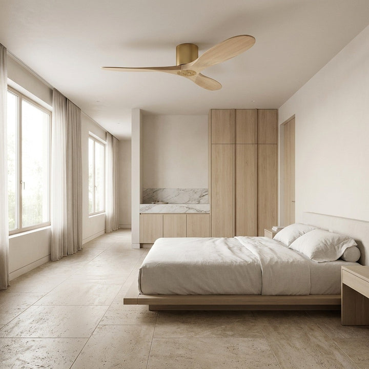 Visual Comfort Fan Canada - 3MAVHSM52BBSWWO - 52" Ceiling Fan - Maverick - Burnished Brass