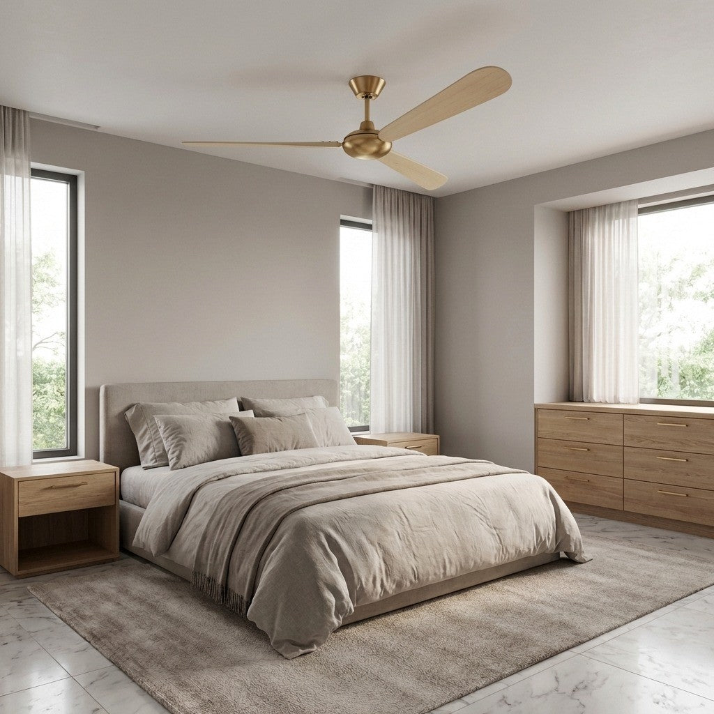 Visual Comfort Fan Canada - 3PODSM64BBSWWO - 64" Ceiling Fan - Pod - Burnished Brass