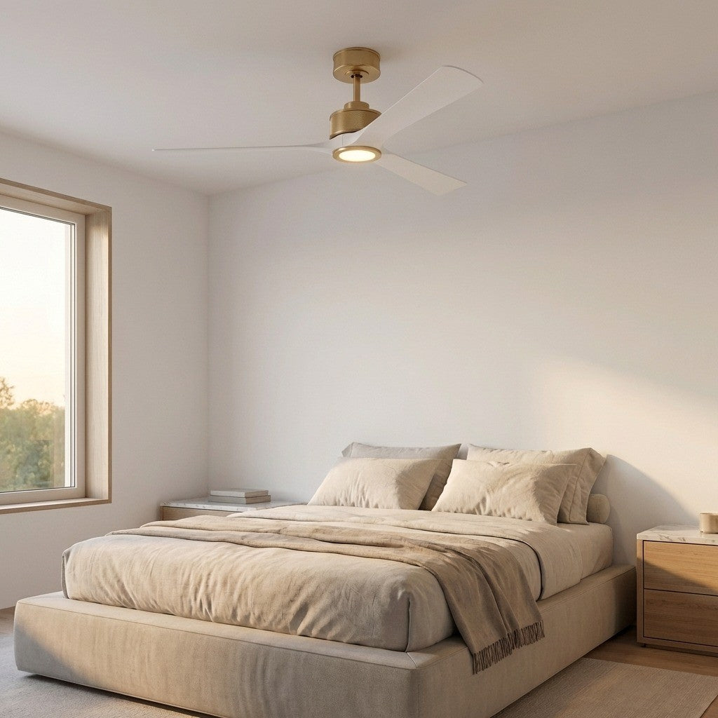 Visual Comfort Fan Canada - 3RSESM52BBSRZWD - 52" Ceiling Fan - Reese - Burnished Brass