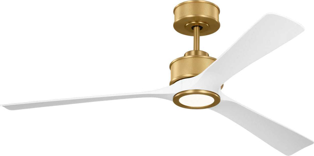 Reese 52" Ceiling Fan in Burnished Brass Visual Comfort Fan Canada
