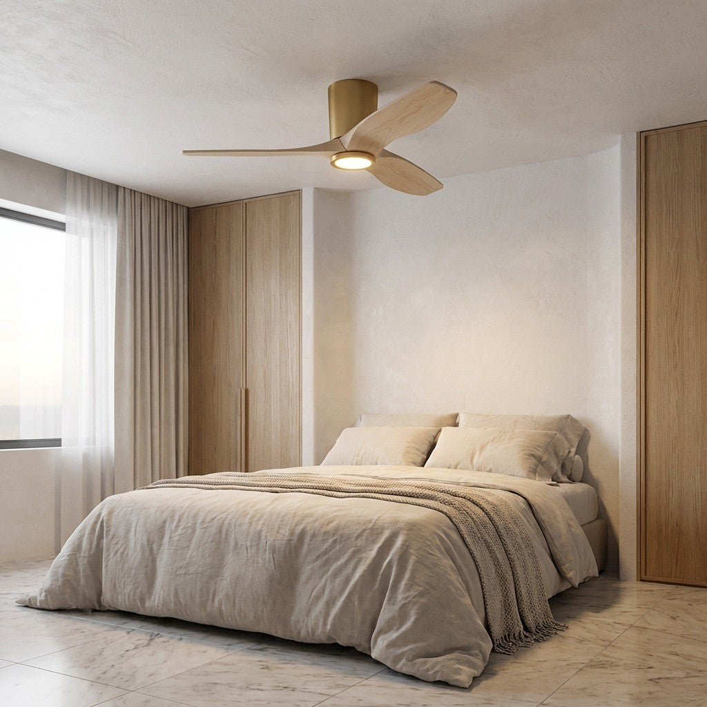 Visual Comfort Fan Canada - 3SYRHSM44BBSWWOD - 44" Ceiling Fan - Seyra - Burnished Brass