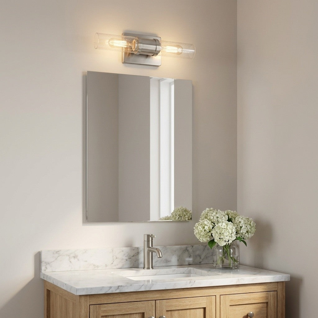 Visual Comfort Studio Canada - 4465002CC-962 - Two Light Vanity - Keaton - Brushed Nickel | Brushed Nickel