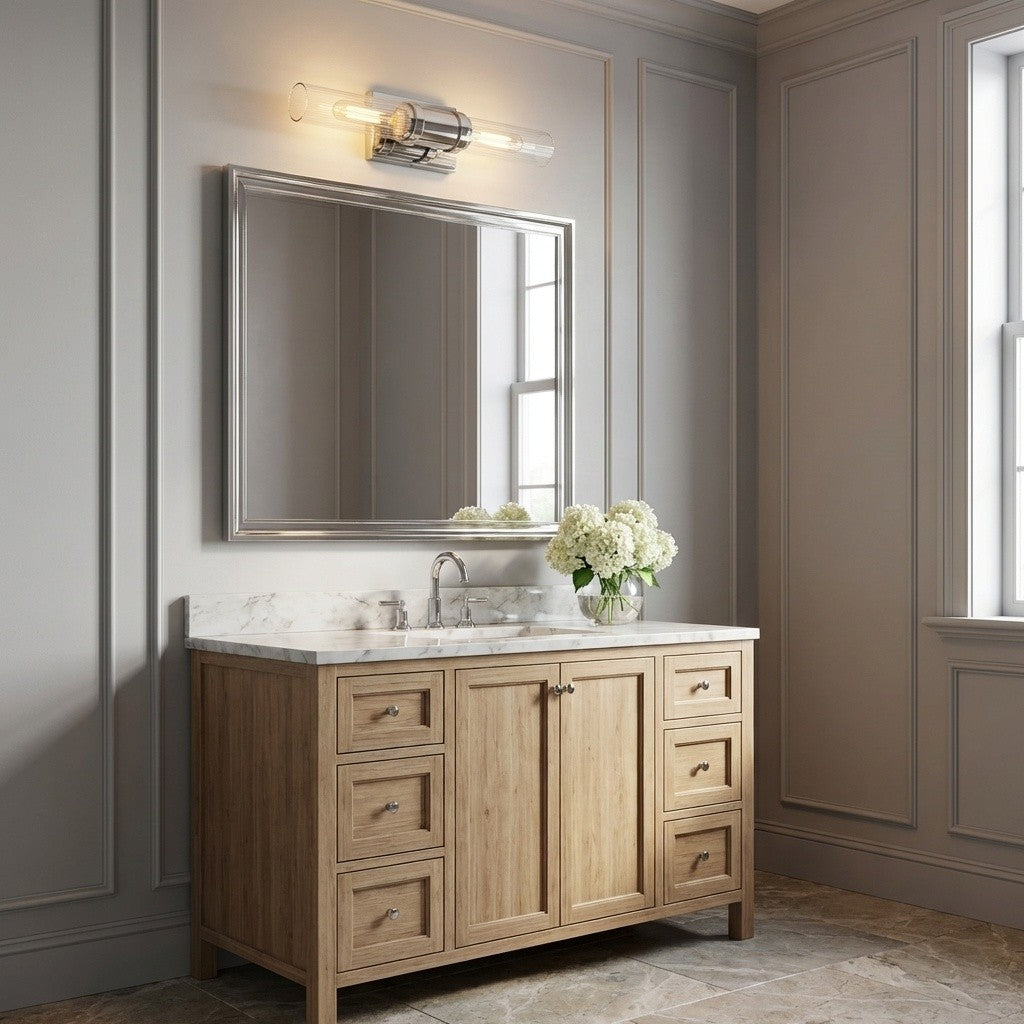 Visual Comfort Studio Canada - 4465002CF-05 - Two Light Vanity - Keaton - Chrome | Chrome