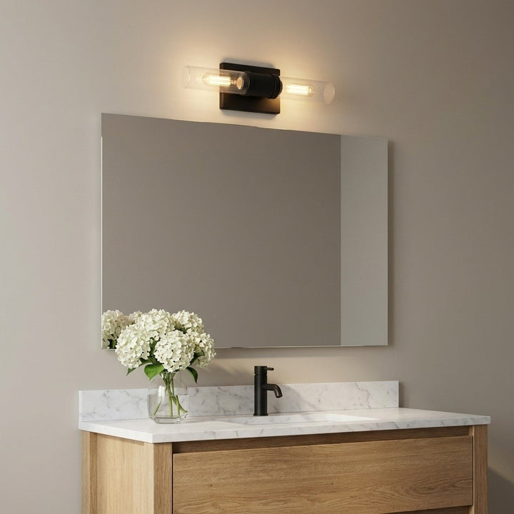 Visual Comfort Studio Canada - 4465002CF-112 - Two Light Vanity - Keaton - Midnight Black | Midnight Black