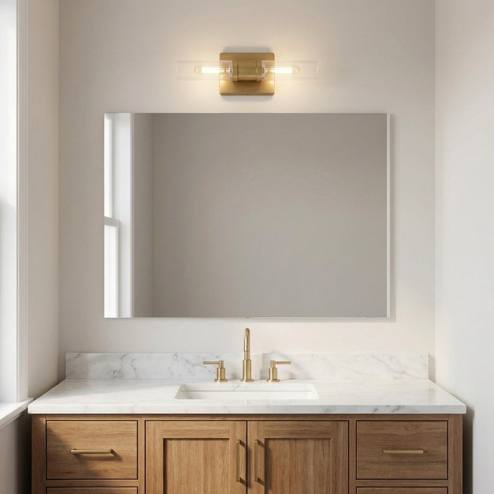 Visual Comfort Studio Canada - 4465002CF-848 - Two Light Vanity - Keaton - Satin Brass | Satin Brass