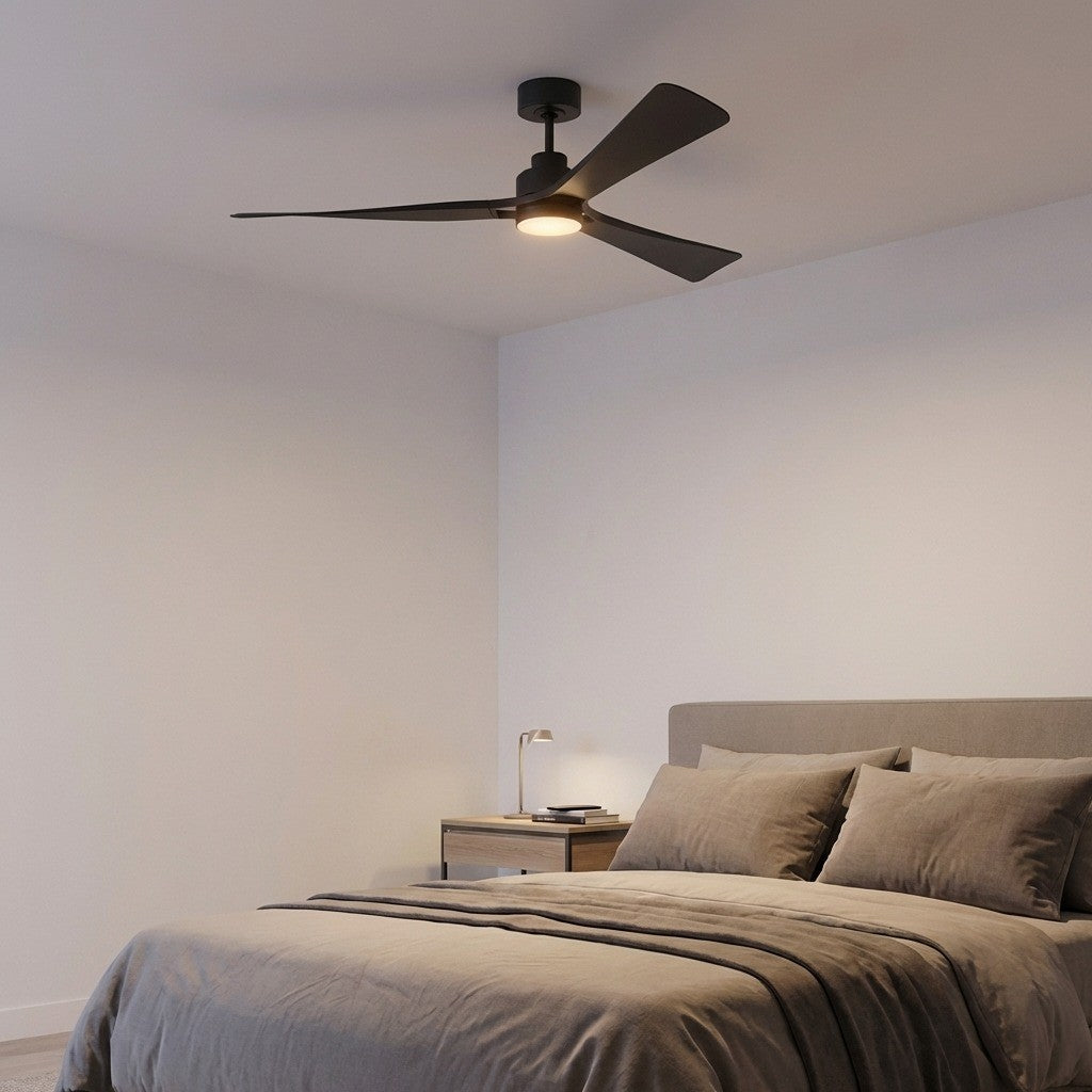 Visual Comfort Fan Canada - 3TRLSM60MBKD - 60" Ceiling Fan - Trillium - Midnight Black