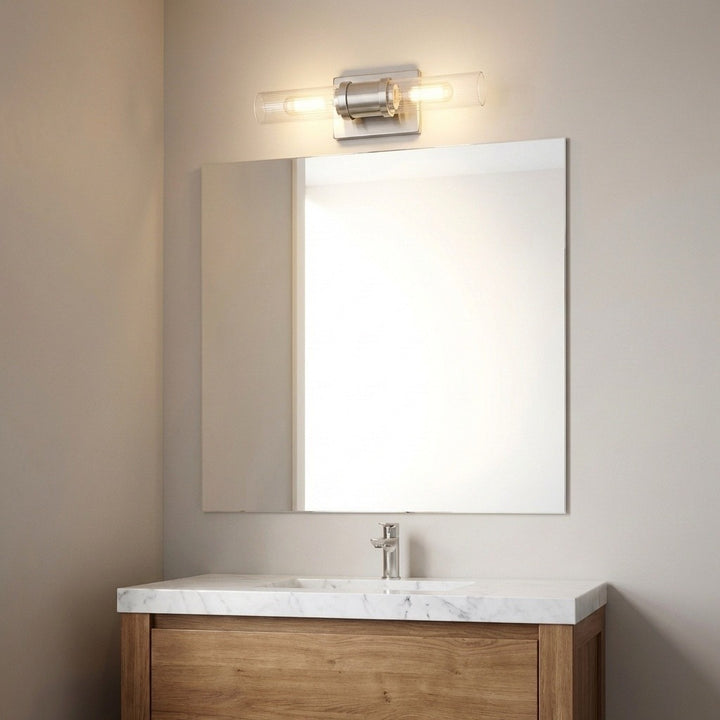 Visual Comfort Studio Canada - 4465002CF-962 - Two Light Vanity - Keaton - Brushed Nickel | Brushed Nickel