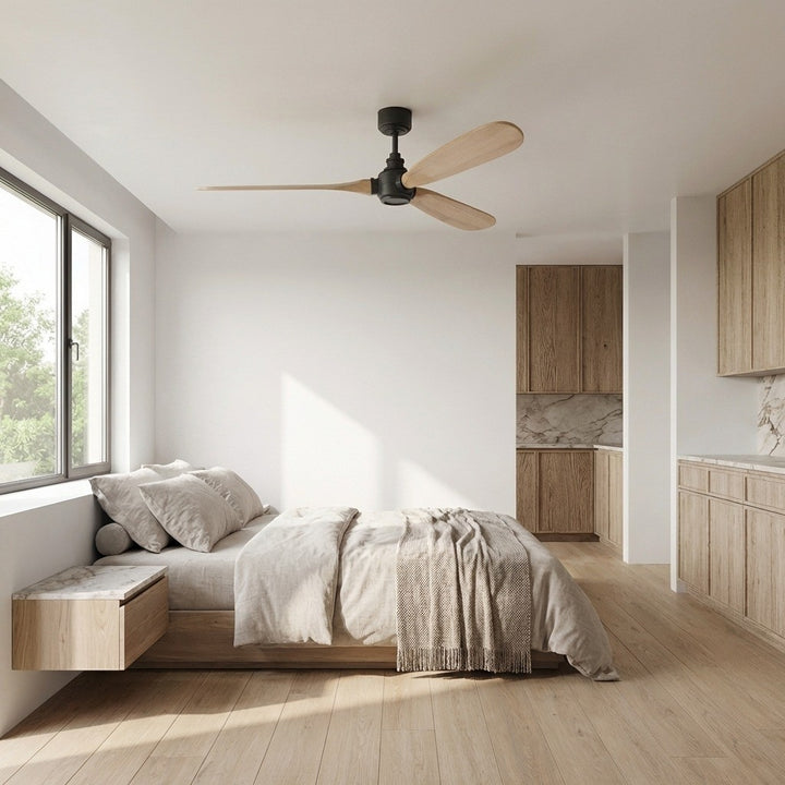 Visual Comfort Fan Canada - 3VALSM60MBKNH - 60" Ceiling Fan - Valiant - Midnight Black