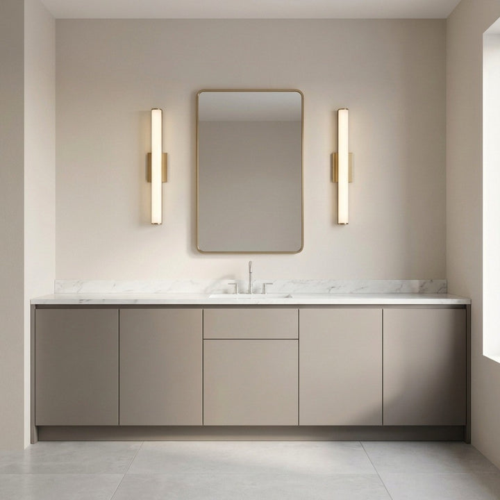 Generation Lighting Canada - GLV1531SB-L - LED Vanity - Cavitt - Satin Brass