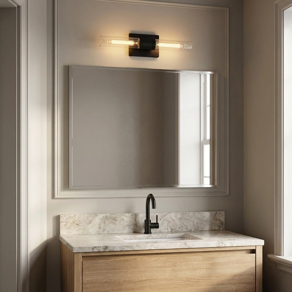 Visual Comfort Studio Canada - 4565002CF-112 - Two Light Vanity - Keaton - Midnight Black | Midnight Black