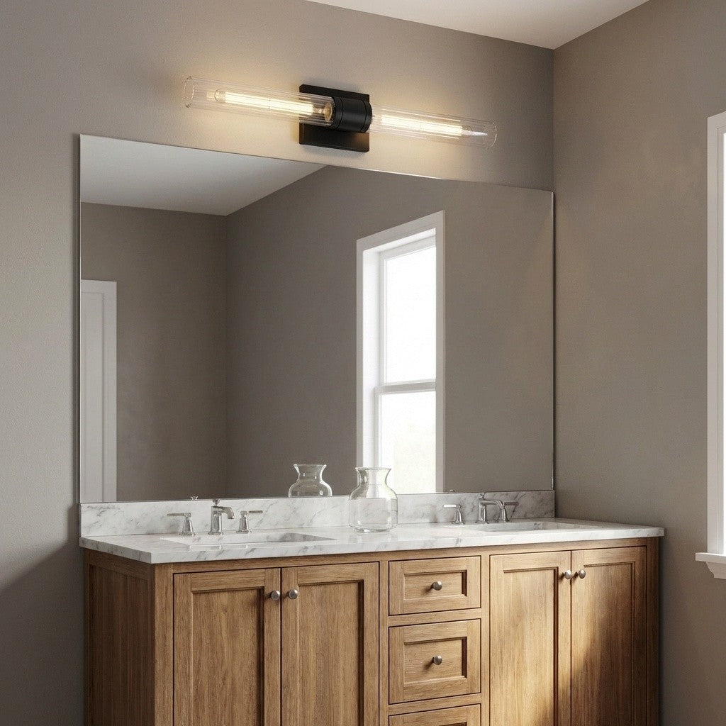 Visual Comfort Studio Canada - 4665002CF-112 - Two Light Vanity - Keaton - Midnight Black | Midnight Black