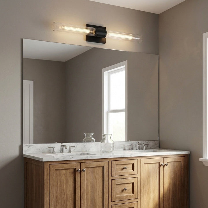 Visual Comfort Studio Canada - 4665002CF-112 - Two Light Vanity - Keaton - Midnight Black | Midnight Black