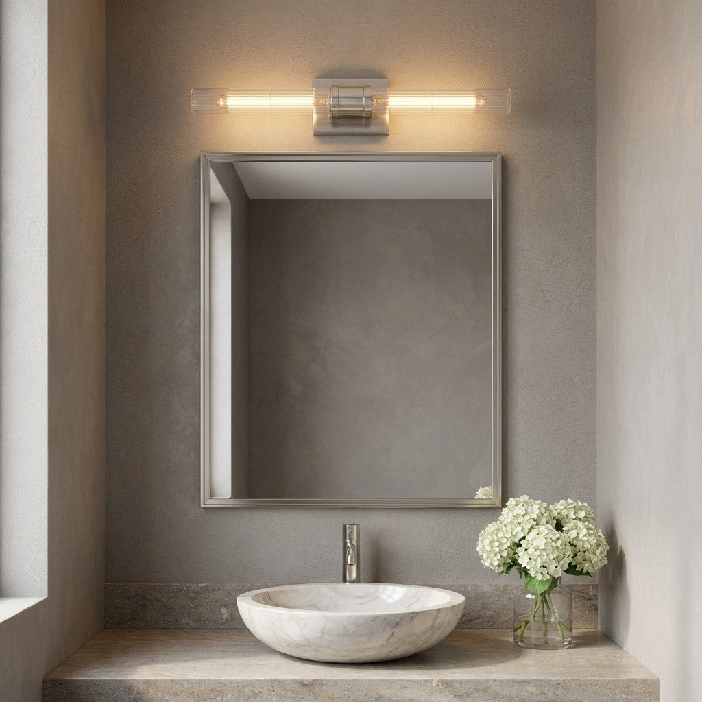 Visual Comfort Studio Canada - 4665002CF-962 - Two Light Vanity - Keaton - Brushed Nickel | Brushed Nickel