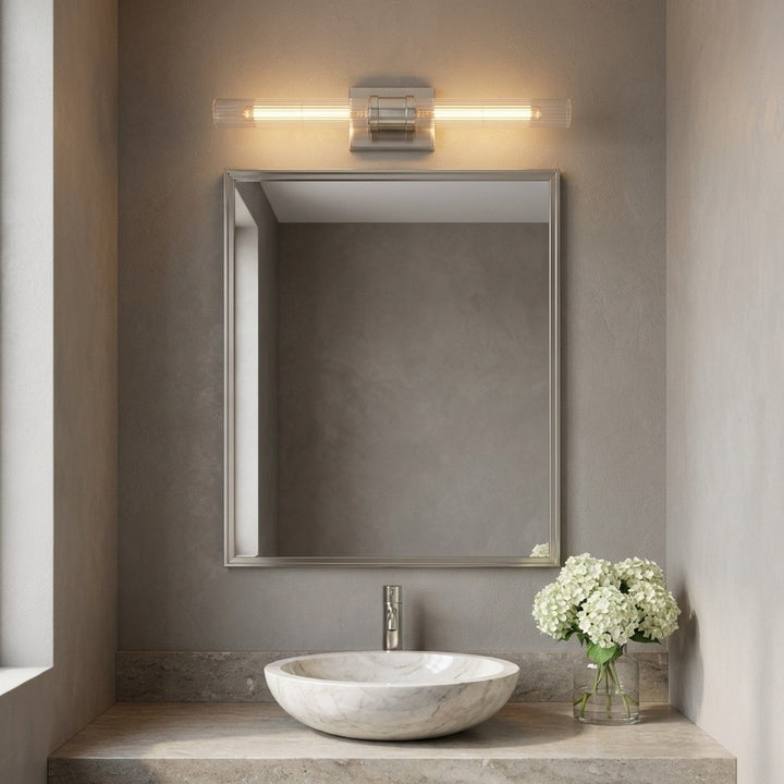 Visual Comfort Studio Canada - 4665002CF-962 - Two Light Vanity - Keaton - Brushed Nickel | Brushed Nickel