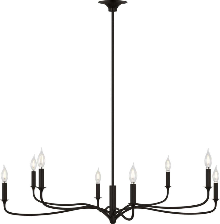 Visual Comfort Studio Canada - AC1218AI - Eight Light Chandelier - Chatsworth - Aged Iron | Aged Iron