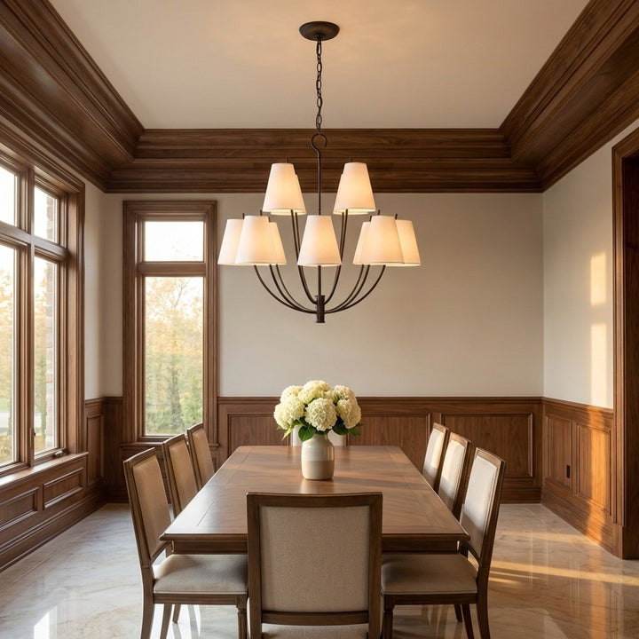 Visual Comfort Studio Canada - CC18312AI - 12 Light Chandelier - Marina - Aged Iron | Aged Iron
