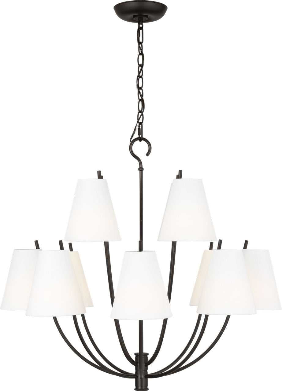 Visual Comfort Studio Canada - CC18312AI - 12 Light Chandelier - Marina - Aged Iron | Aged Iron