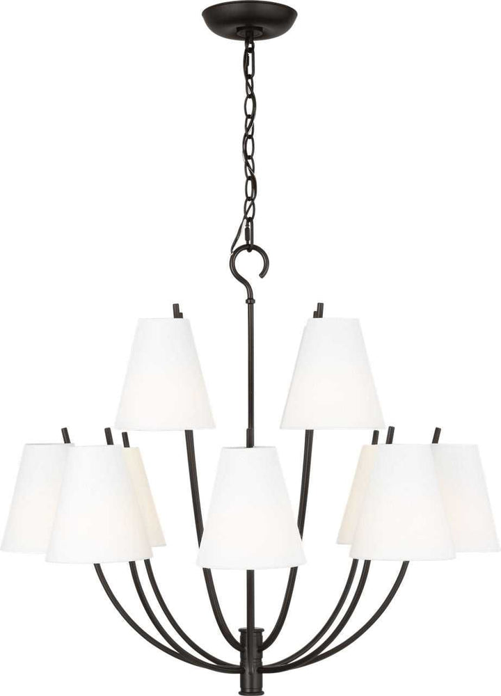 Visual Comfort Studio Canada - CC18312AI - 12 Light Chandelier - Marina - Aged Iron | Aged Iron