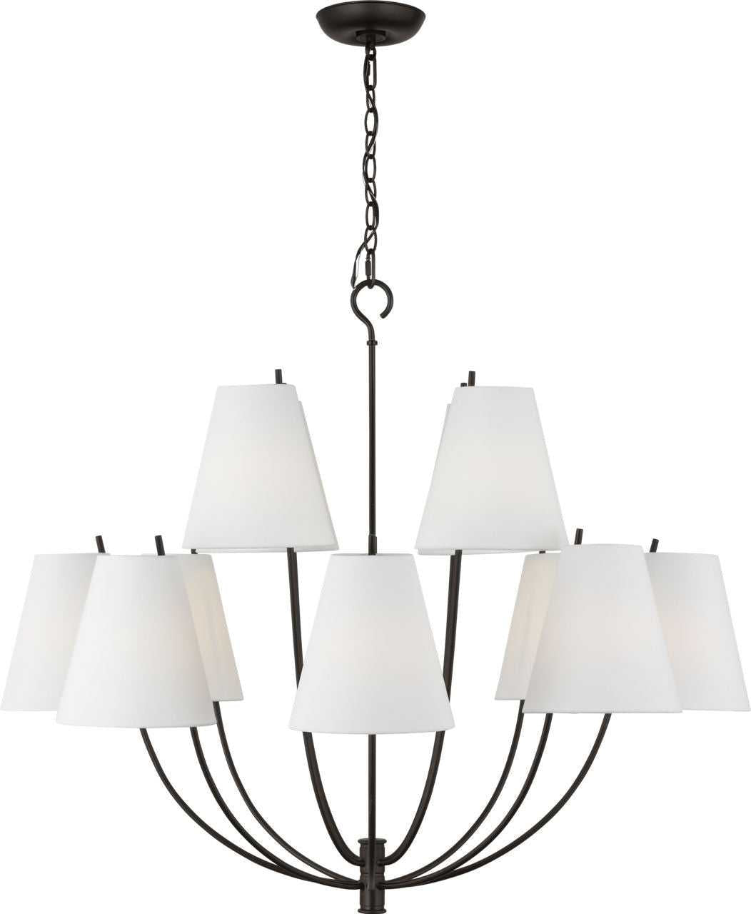 Visual Comfort Studio Canada - CC18412AI - 12 Light Chandelier - Marina - Aged Iron | Aged Iron