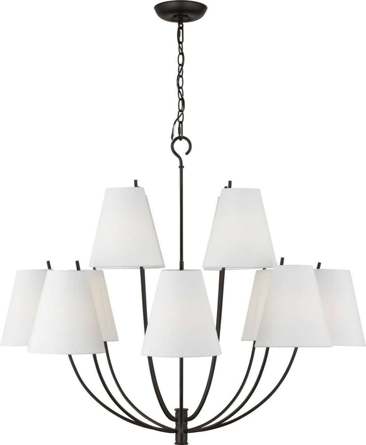Visual Comfort Studio Canada - CC18412AI - 12 Light Chandelier - Marina - Aged Iron | Aged Iron