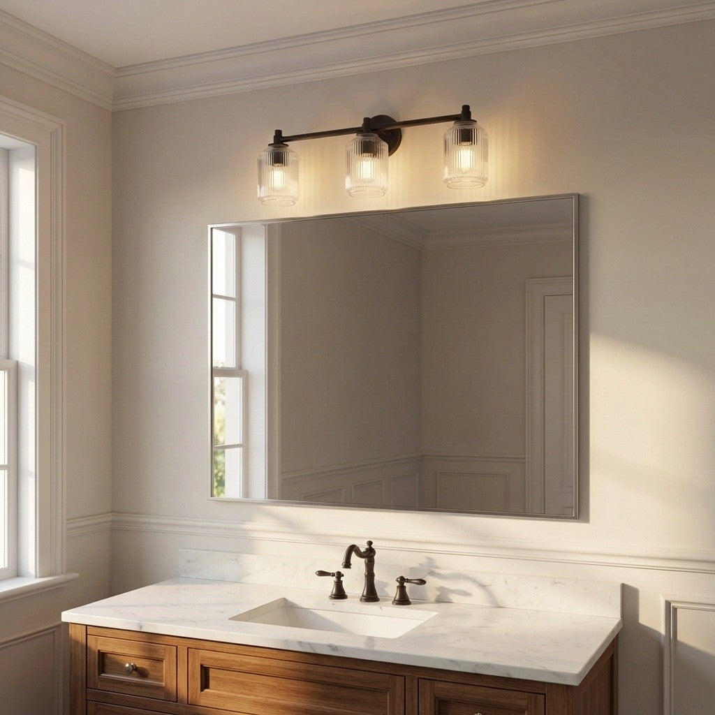 Visual Comfort Studio Canada - CV1093AI - Three Light Bath - Barstow - Aged Iron | Aged Iron