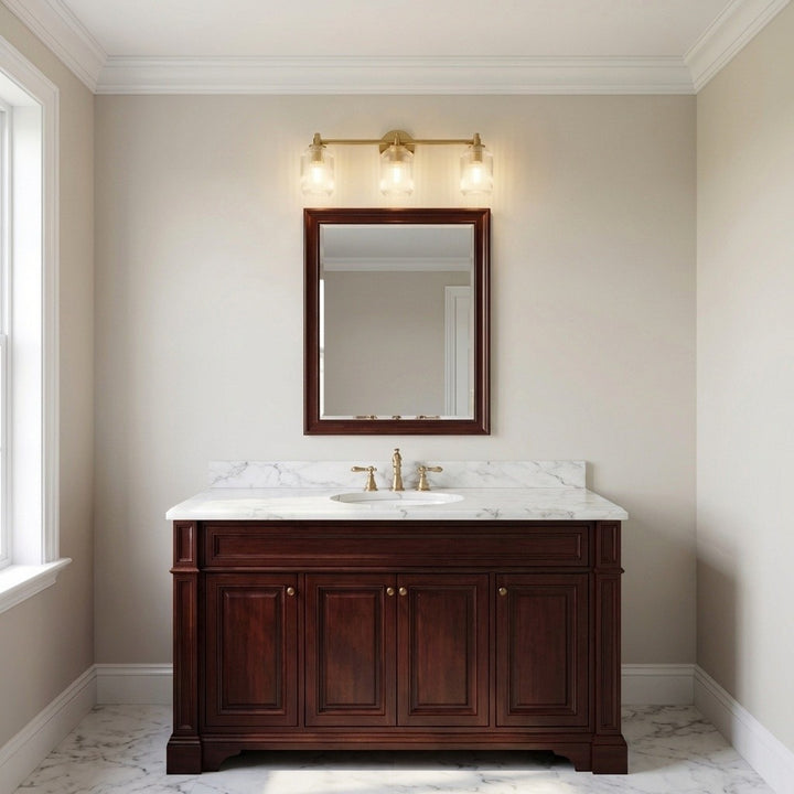 Visual Comfort Studio Canada - CV1093BBS - Three Light Bath - Barstow - Burnished Brass | Burnished Brass
