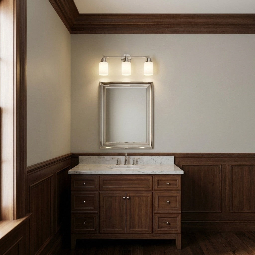 Visual Comfort Studio Canada - CV1113PN - Three Light Bath - Ashford - Polished Nickel | Polished Nickel