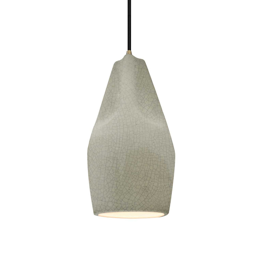 Radiance Collection One Light Pendant in Antique Brass Justice Designs
