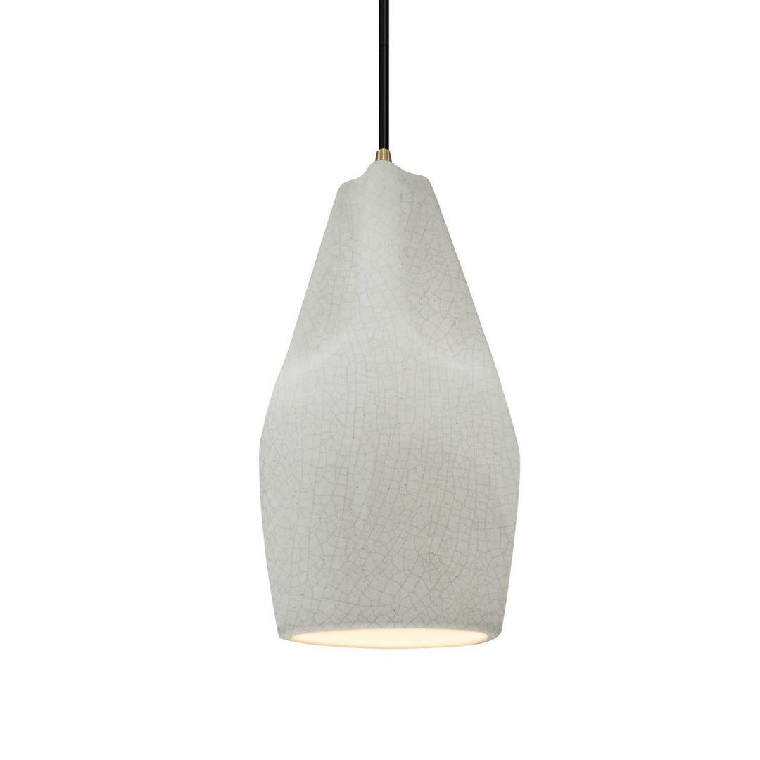 Radiance Collection One Light Pendant in Antique Brass Justice Designs