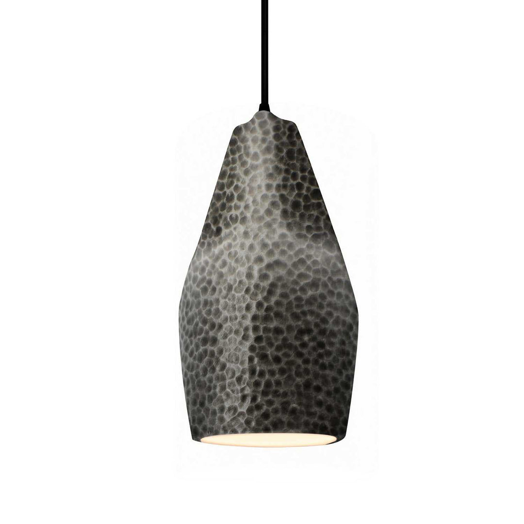 Radiance Collection One Light Pendant in Matte Black Justice Designs