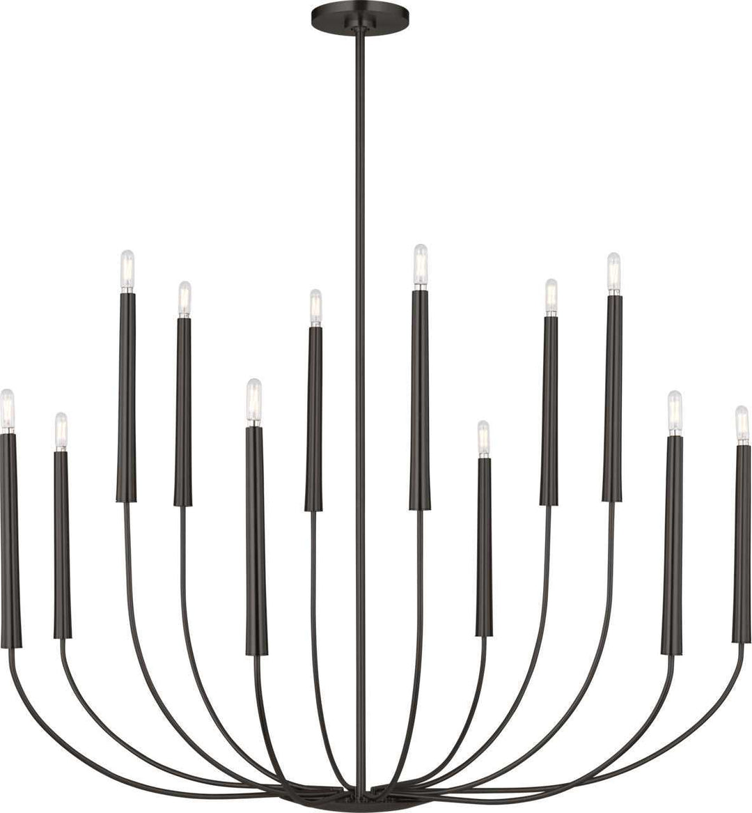 Visual Comfort Studio Canada - EC11812AI - 12 Light Chandelier - Lois - Aged Iron | Aged Iron