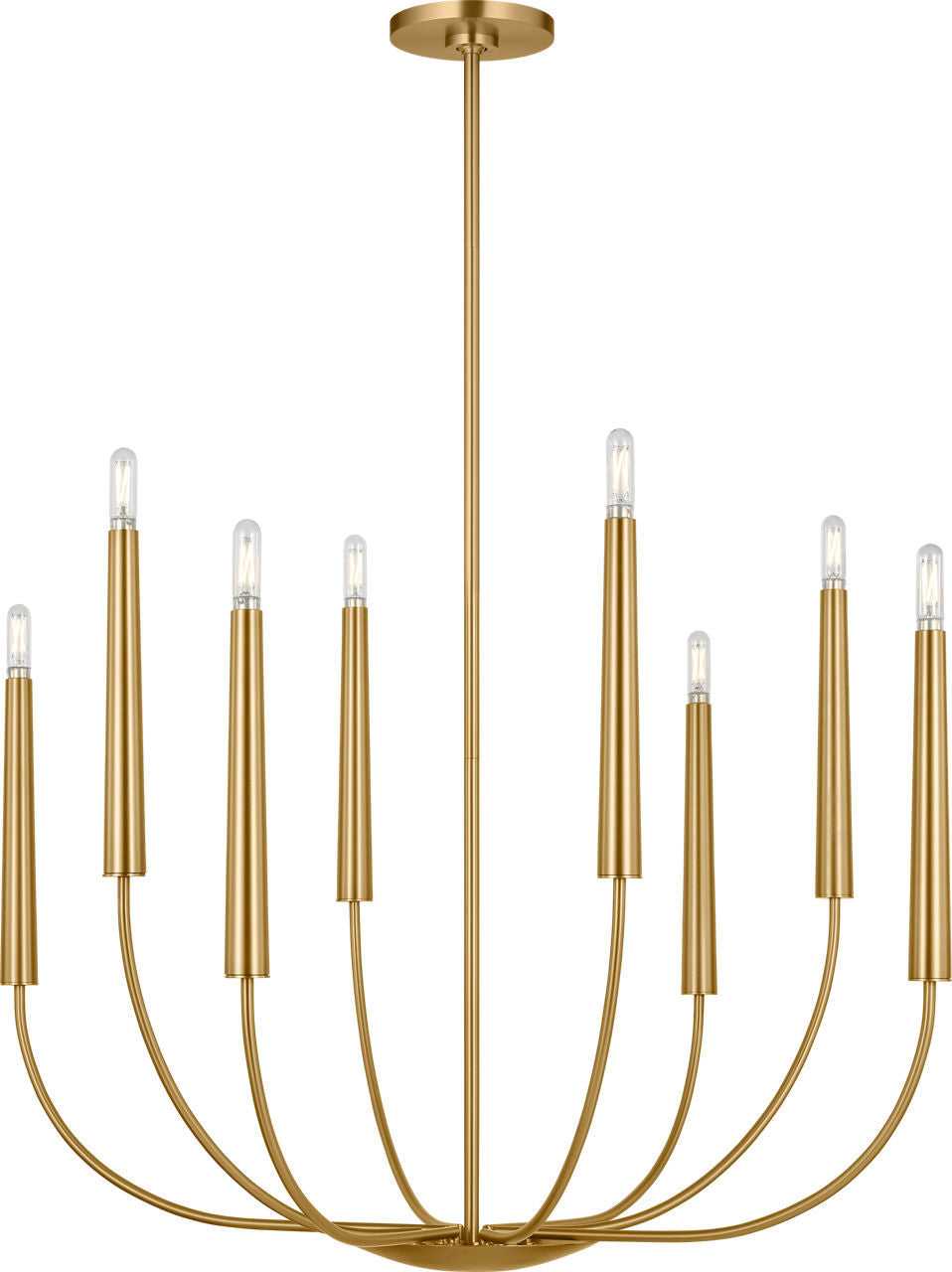 Visual Comfort Studio Canada - EC1198BBS - Eight Light Chandelier - Lois - Burnished Brass | Burnished Brass