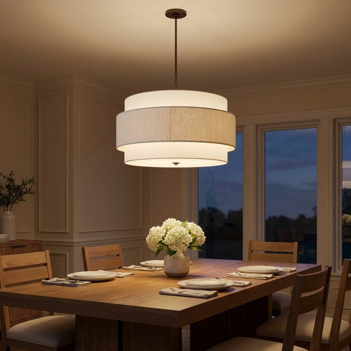 Visual Comfort Studio Canada - EP1196AI - Six Light Hanging Shade - Belaro - Aged Iron | Aged Iron