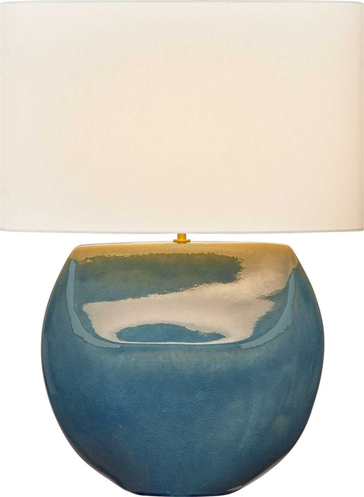 Visual Comfort Studio Canada - HT1161DOC - One Light Table Lamp - Pente - Deep Ocean Crackle | Deep Ocean Crackle