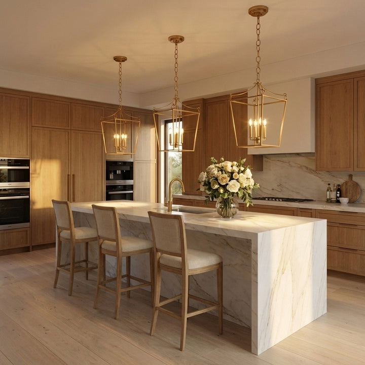 Visual Comfort Studio Canada - KSC1174BBS - Four Light Lantern - Carlyle - Burnished Brass | Burnished Brass