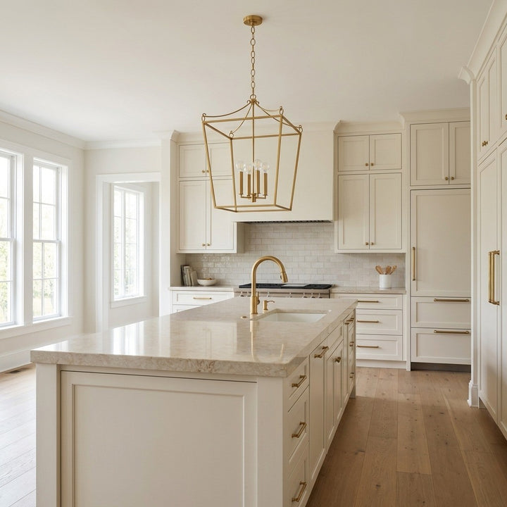 Visual Comfort Studio Canada - KSC1183BBS - Three Light Lantern - Carlyle - Burnished Brass | Burnished Brass