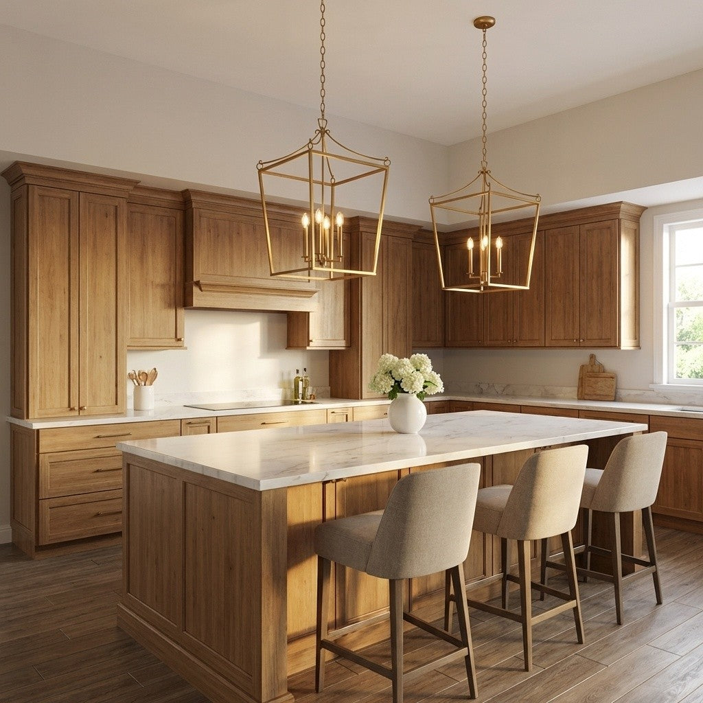 Visual Comfort Studio Canada - KSC1194BBS - Four Light Lantern - Carlyle - Burnished Brass | Burnished Brass